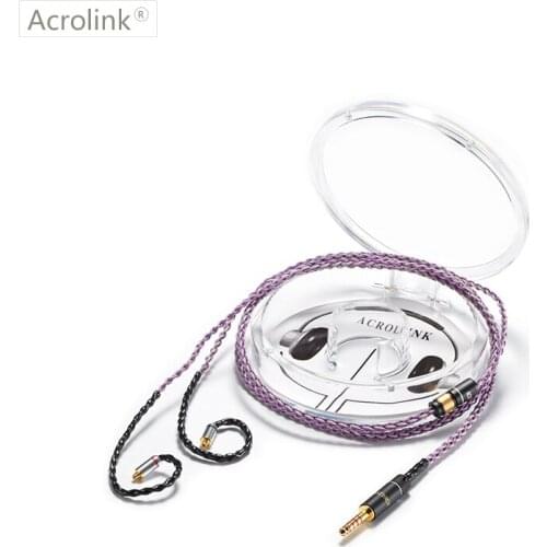 Acrolink 1.2m High Qulity Pcocc and Single crystal silver mixing DIY Replacement Earphone Cable With MMCX For 4.4 XLR