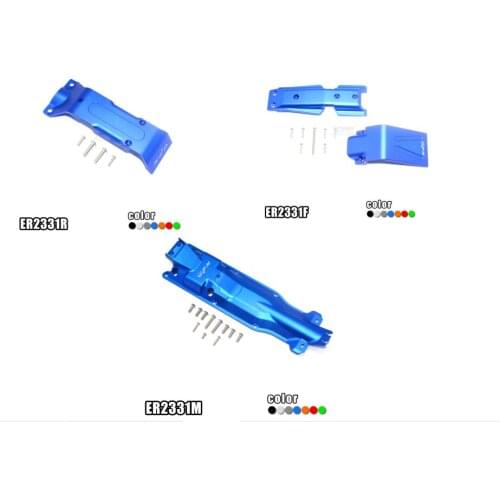 Aluminum Front Skid Plate +Middle Skid Plate +Rear Skid Plate for TRAXXAS E-REVO 2.0 86086-4 parts