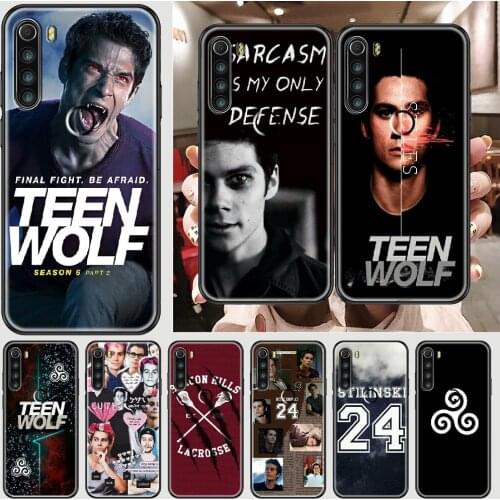 TV Teen Wolf Phone case For Xiaomi Redmi Note 7 7A 8 8T 9 9A 9S K30 Pro Ultra black painting cover art Etui pretty back luxury