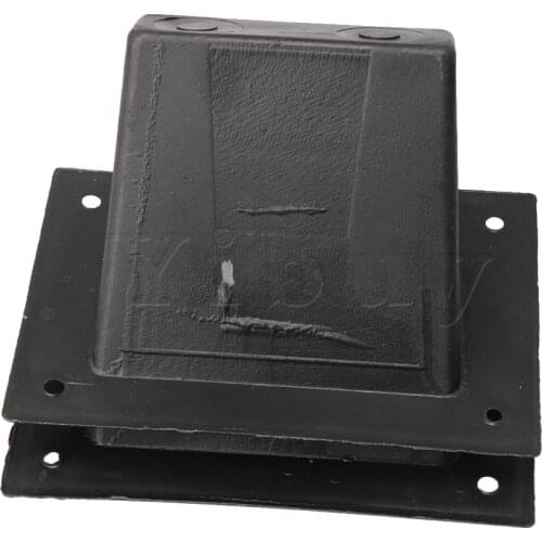 Yibuy 12.8x9x7cm Black Plastic Pocket Speaker Handles for Cabinet or Monitor Pack of 2