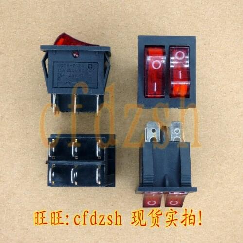 KCD8-212N = KCD3 oil heater electric double switch electric baking pan double boat type switch