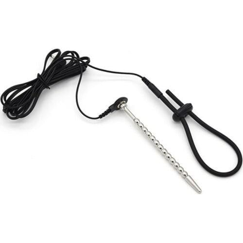 Electro Shock Penis Ring Prostate Massager Electric Shock Medical Themed Toys Urethral Sound Plug Sex Toys For Men
