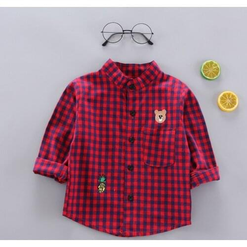 F Boys Shirt Clothes Baby Spring Thin Shirts Toddler Infant Boy Long Sleeve Tees Tops 1 2 3 4 Years Kids Cotton Shirt