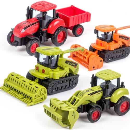 Farmer Cart wheat harvester toy Kids simulation tractor model inertia resistance combined agricultural vehicle transporter Truck