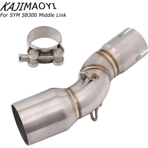 KAJIMAOYI Motorcycle Exhaust middle pipe Connection muffler for SYM SB300 SB 300CR