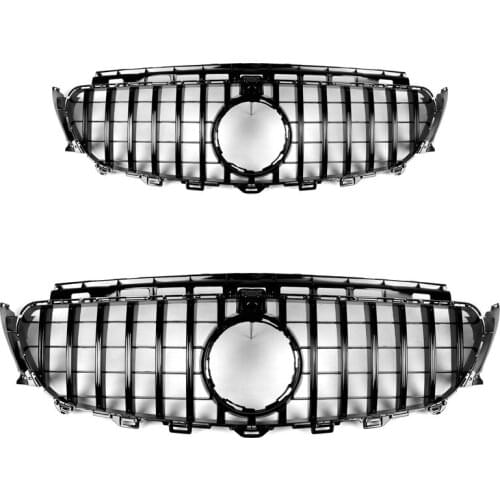 GT-R Style vertical bar ABS Black Grille Fit For BENZ W213 E200 E300 E320