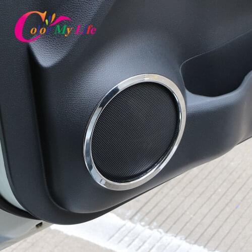 Color My Life ABS Chrome Door Stereo Speaker Ring Cover Speaker Trim for Nissan X-trail Xtrail T32 2014 - 2020 Accessories
