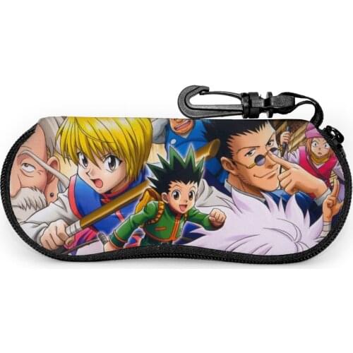 Hunter X Hunter Fashion Protector Zipper Portable Holder Clam Shell Sunglasses Case Glasses Box