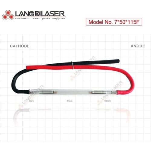 Ipl flash arc lamp : 7*50*115F - wire ，BeiJing NCRIEO Lamp , guarantee more than 200,000 times shooting