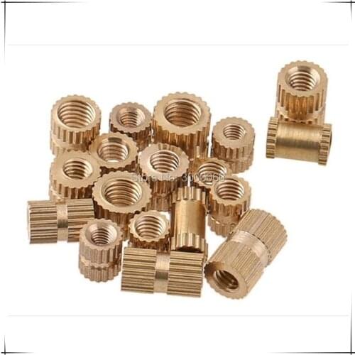 M2.5*3.8mm(OD)*4mm(H) Injection Molding Round Knurled Insert Nuts 500pcs/lot