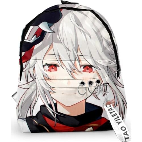 2021 Genshin Impact Kaedehara Kazuha Men Women Backpack Oxford hanging buckle Style Girls Child School bag Travel Backpack