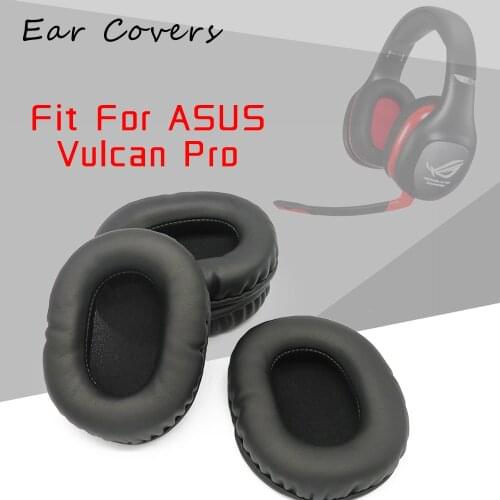 Ear Pads For Asus Vulcan Pro Rog Gaming Headset Headphone Earpads Replacement Headset Ear Pad PU Leather Sponge Foam