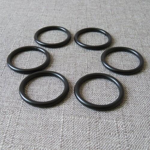 100 pcs black metal clasp wheel O ring belt buckle for bag dog pet collar harness luggage backpack DIY sewing garment accessory