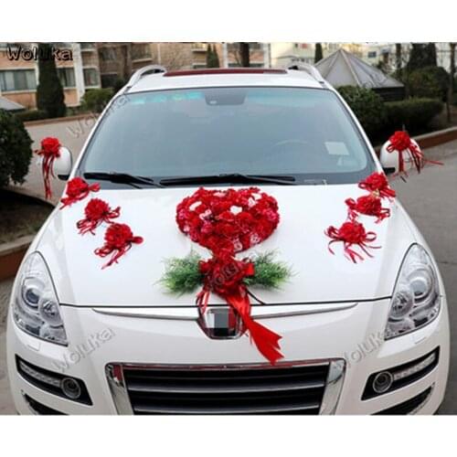 Car decorations, wedding car decoration set, wedding simulation, rose flower, flower arrangement, wedding supplies CD50 Q03