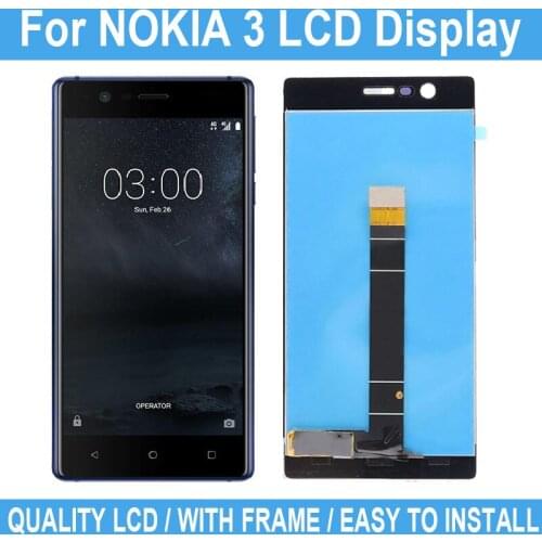 5.0" Display LCD For NOKIA 3 Touch Screen Digitizer Replacement For NOKIA 3 TA-1020 TA-1028 TA-1032 TA-1038 LCD Display
