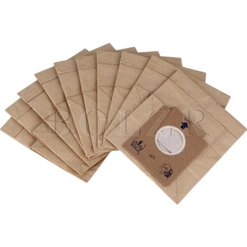 BQLZR 10pcs Vacuum Cleaner Kraft Paper Dust Bag 00018 Disposable Filter Bag For Dry