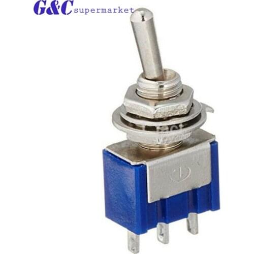5pcs Mini MTS-102/103 Toggle Switch SPDT MTS-102/103Miniature Toggle Switch 3 pins On-Off-On On-On
