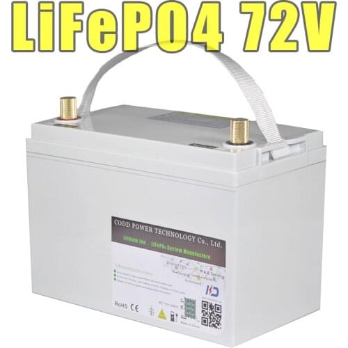 72V LiFePO4 Electric bicycle Scooter Battery 72V 20AH 30AH IP68 Waterproof Rechargeable Battery