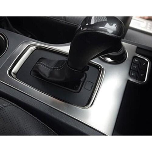Stainless Steel Car Styling For Ford Ranger 2016 2017 Accessories Car Gear Shift Knob Frame Panel Decoration Cover Trim