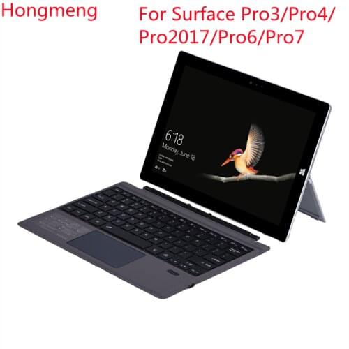 Hongmeng Bluetooth keyboard Backlight Business office For Microsoft 12.2 inch Surface Pro3/pro4/pro2017/pro6 /pro7 Tablet Case