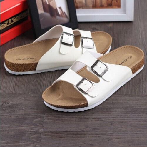 Autumn Sandals Women Flats Summer Shoes Casual Slippers Beach Plus Size 35-44 Breathable Round Toe Fashion Solid Footwears Men