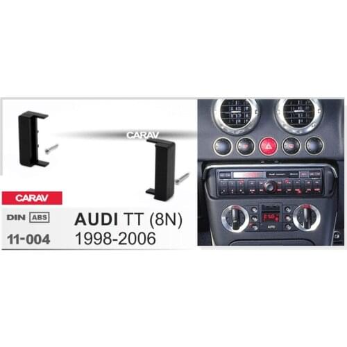 CARAV 11-004 top quality car Radio mounting stereo install trim install 1-DIN dash kit for AUDI TT (8N) 1998-2006