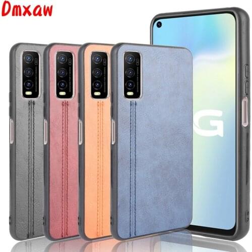 Casing For Vivo Y20 IQOO 5 Pro Neo 3 Z1 X50 Lite Y70S X50 Z1X S1 Pro V19 V17 Case Fashion Retro Car Line Leather Case Back Cover