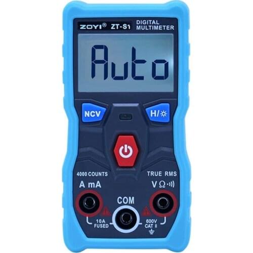 ZOYI ZT-S1 Automatic Range Digital Multimeter True-RMS Intelligent NCV 4000 Counts AC/DC Voltage Current Ohm Test Tool
