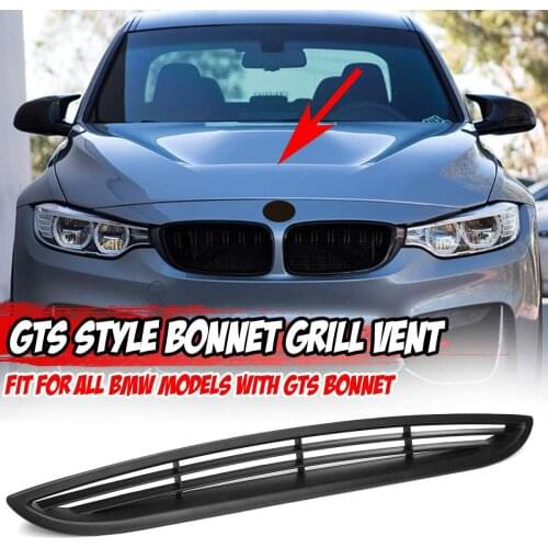 GTS Style 2x Car Front Bonnet Grill Hood Vent Cover Air Outlet For BMW E90 E91 E92 E93 F10 F22 G20 G30 F30 F80 F82 F83 M3 M4 M5