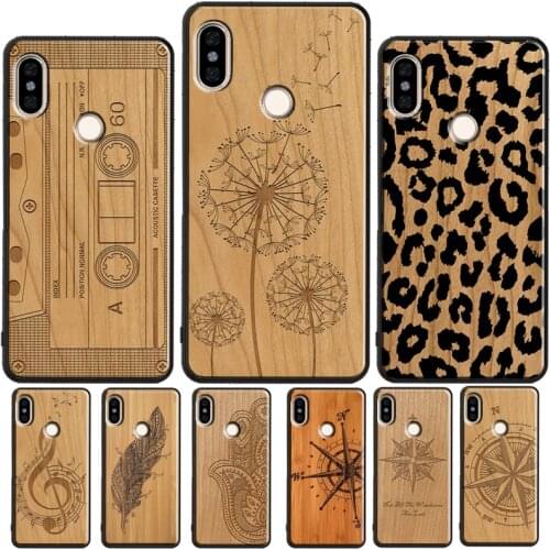 Leopard Compass Wood Pattern Print Soft Case For Xiaomi Redmi 9 9A 9C 7A 8A 9T Back Cover For Redmi Note 10 Pro 7 8 9 Pro 8T 9S