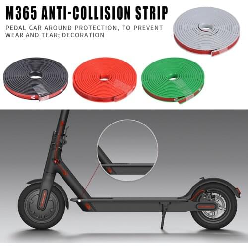 Electric Scooter Anti-collision Protection Strip Decoration Preventing Wear and Tear for M365 Skateboard Body Decor 85x85x19mm