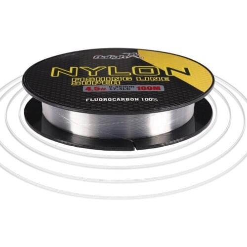 100M Transparent Line Fishing Line Fluorocarbon Coated Monofilament Fishing Line Carp Fishing Wire Fishing Accessories