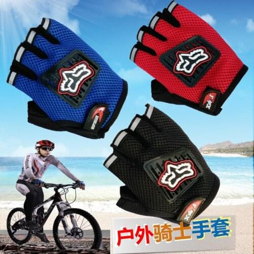 Summer thin motorcycle drop proof gloves breathable all finger bicycle racing motorcycle gloves red black blue