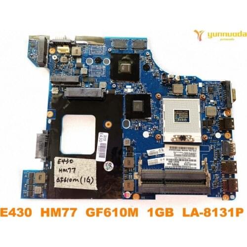 Original for Lenovo E430 laptop motherboard E430 HM77 GF610M 1GB LA-8131P tested good free shipping