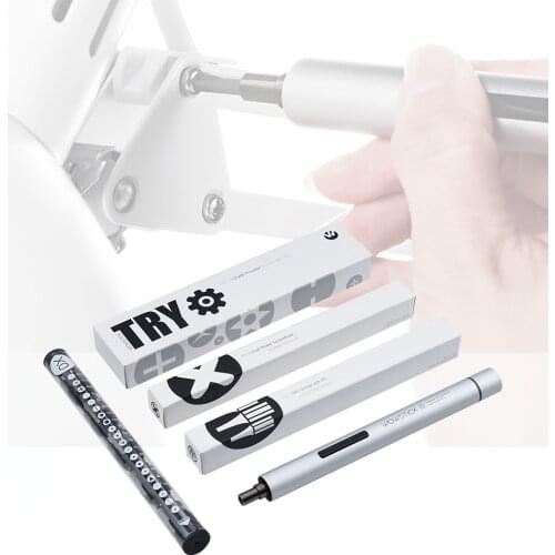 Mini Electric Screwdriver Battery Operated Cordless Screw Driver Drill Tool Set Bidirectional Switch with LED Light Repair Tools