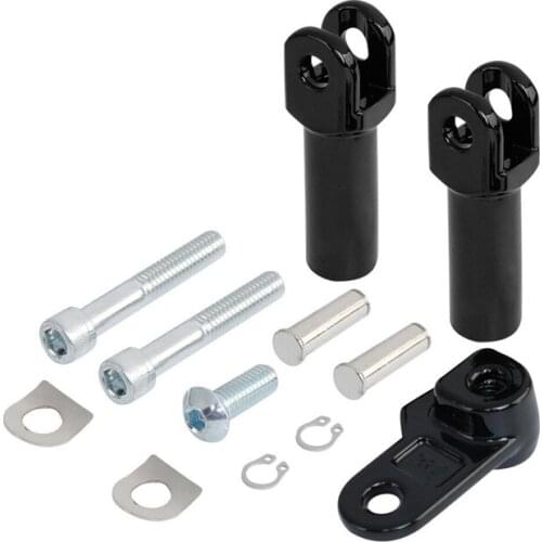 Motorcycle 2 7/8" Passenger Foot Peg Mount Clevis Set For Harley Softail Slim 08-17 FLS FLSS FLSTSB Cross Bones