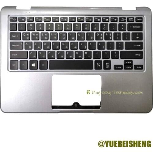 YUEBEISHENG New for Samsung Notebook 7 Spin 13.3" NP730QAA 730QAA palmrest KR Korean keyboard upper cover Backlight