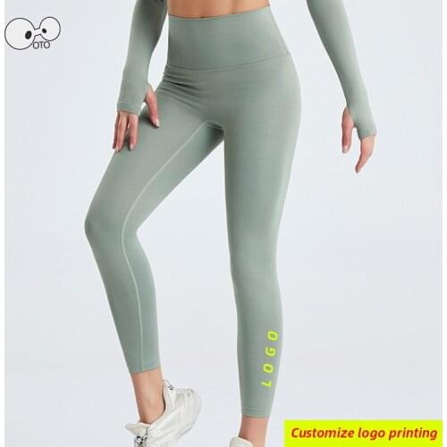 NEW High Waist Women Push Up Running Legging Quick Dry Sportswear Yoga Pants Gym Fitness Tights Stretch Bottoms Trousers Custom