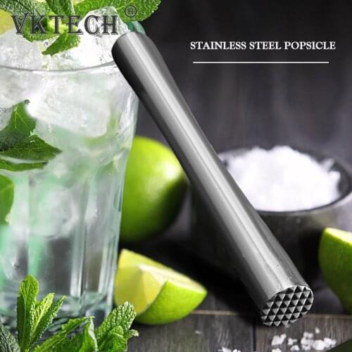 Stainless Steel Wine Mixing Stick Cocktail Muddler Shaker With Crushing Hammer DIY Drink Fruit Muddler Crushed Ice Barware Tool