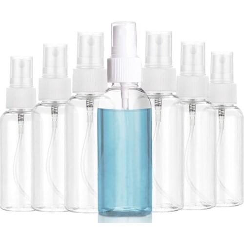5Pcs Spray Bottle 10ml 30ml 50ml 60ml 100ml Empty Vial Refillable Mist Pump Perfume Essential Oil Atomizer Travel Accessories