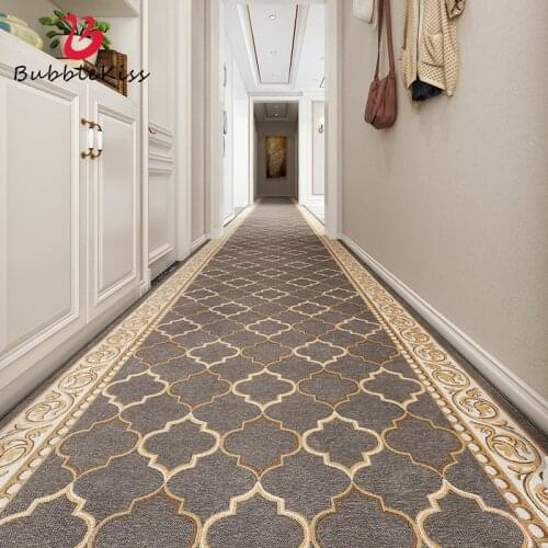 Bubble Kiss Corridor Carpet Simple Lattice Home Aisle Hotel Foyer Long Rug Decoration Thickened Non-Slip Customized Floor Mats