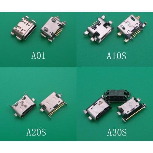 50pcs Micro USB Jack Connector Socket Charging Port Plug For Samsung Galaxy A01 A015 A015F/DS A10S A20S A30S