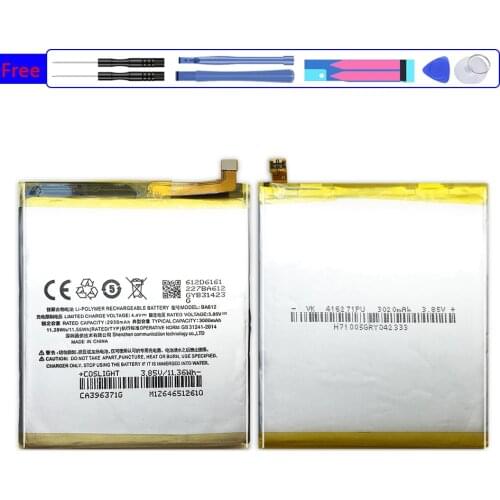 3000mAh BA612 Replacement Battery For Meizu Meizy Mei zu M 5S M5S M612Q M612M BA 612 BA-612 with Track Code