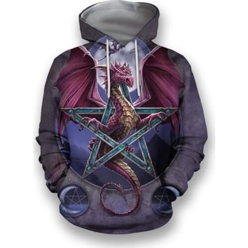 2021 Fashion 3D Tattoo Dragon Hoodie Star Sweatshirt For Men/Women Spring/Autumn Casual Pullover Zipper Streetwear