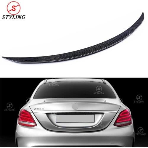 W205 Sedan Carbon spoiler C43 Style For Mercedes-benz C63 C250 C200 C300 C43 Rear Trunk Spoiler 2014 2015 2016 2017 2018 2019