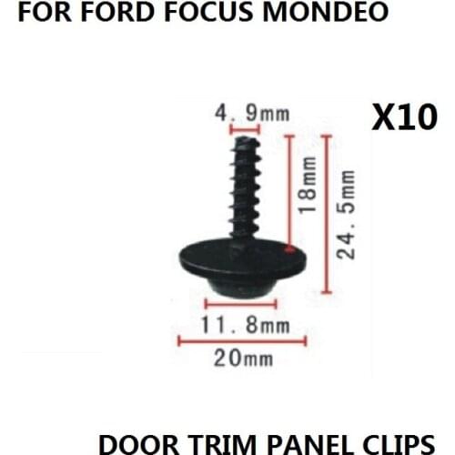 X10 Pieces FOR FORD FOCUS MONDEO ENGINE UNDERTRAY COVER CLIPS BOTTOM COVER SHIELD GUARD NEW