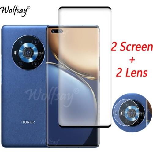 Full Cover Tempered Glass For Honor Magic3 Screen Protector For Honor Magic3 Magic 3 Camera Glass For Honor Magic3 Glass 6.76"