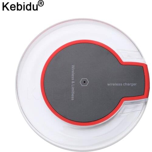 Kebidu USB Charger QI Wireless Charger Charging Pad Fantasy Blue Light Crystal For Elephone P9000 Samsung S7/S6 Edge
