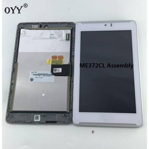LCD Display Panel Screen Monitor Touch Screen Digitizer Glass Assembly with frame 7" Inch For ASUS Fonepad 7 LTE ME372CL K00Y