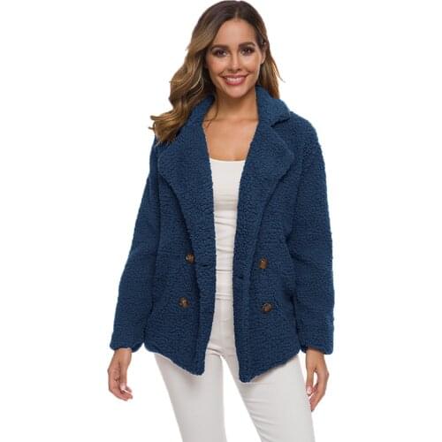 Zuolunouba Winter Women Cashmere Coat Loose Long Sleeves Keep Warm Outside Wearing Solid Color Cardigan Female Plus Size S-5xl